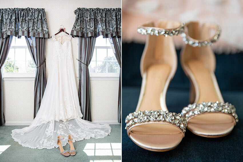 Bride's details - Dress &amp; Shoes