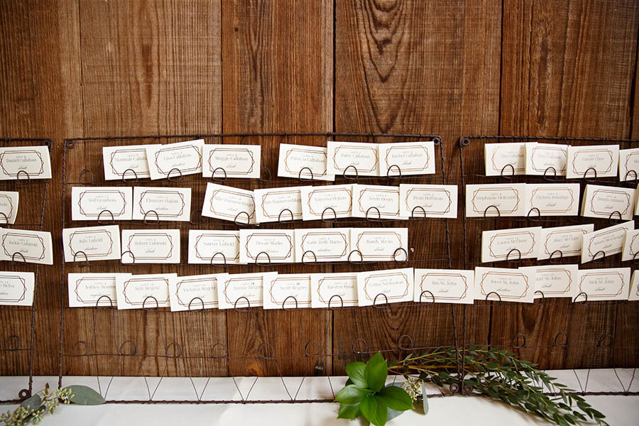 Placecards Settings at Riverdale Manor