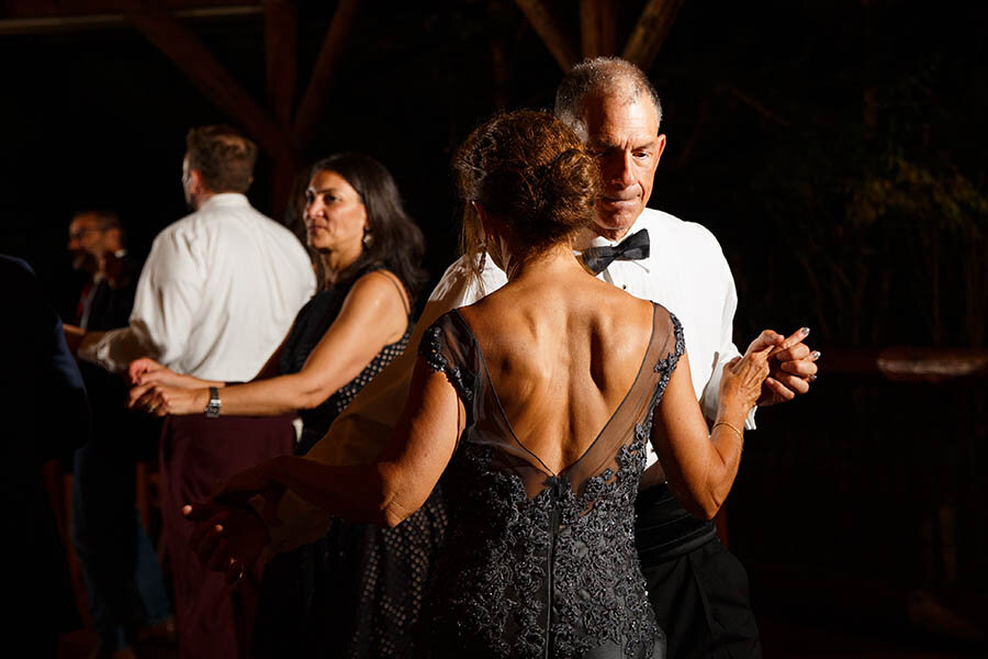 Parents dancing at Reception at Riverdale Manor
