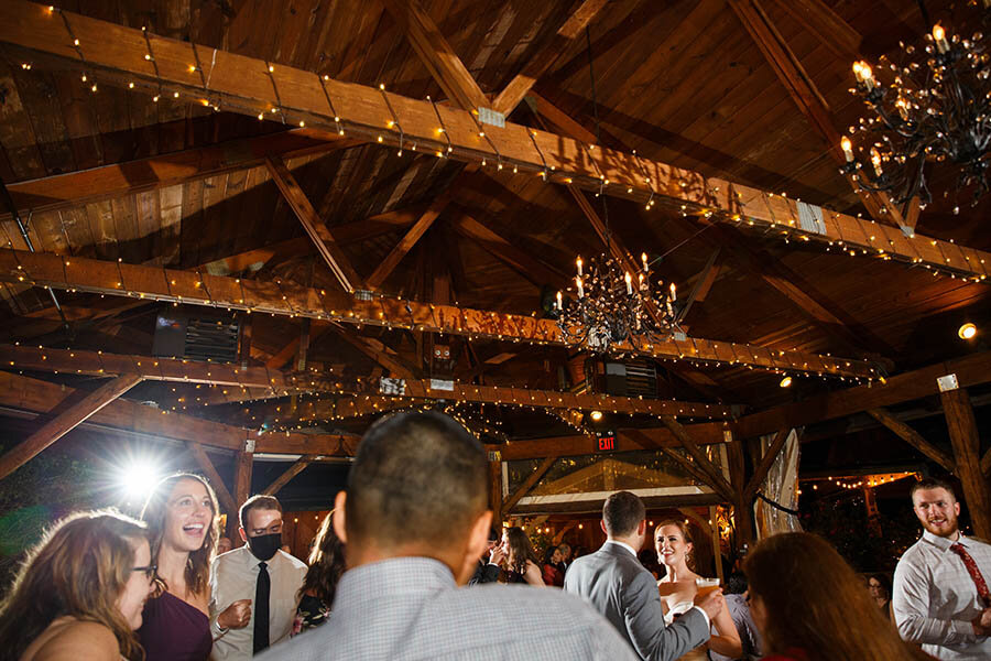 Guests Dancing at Reception at Riverdale Manor
