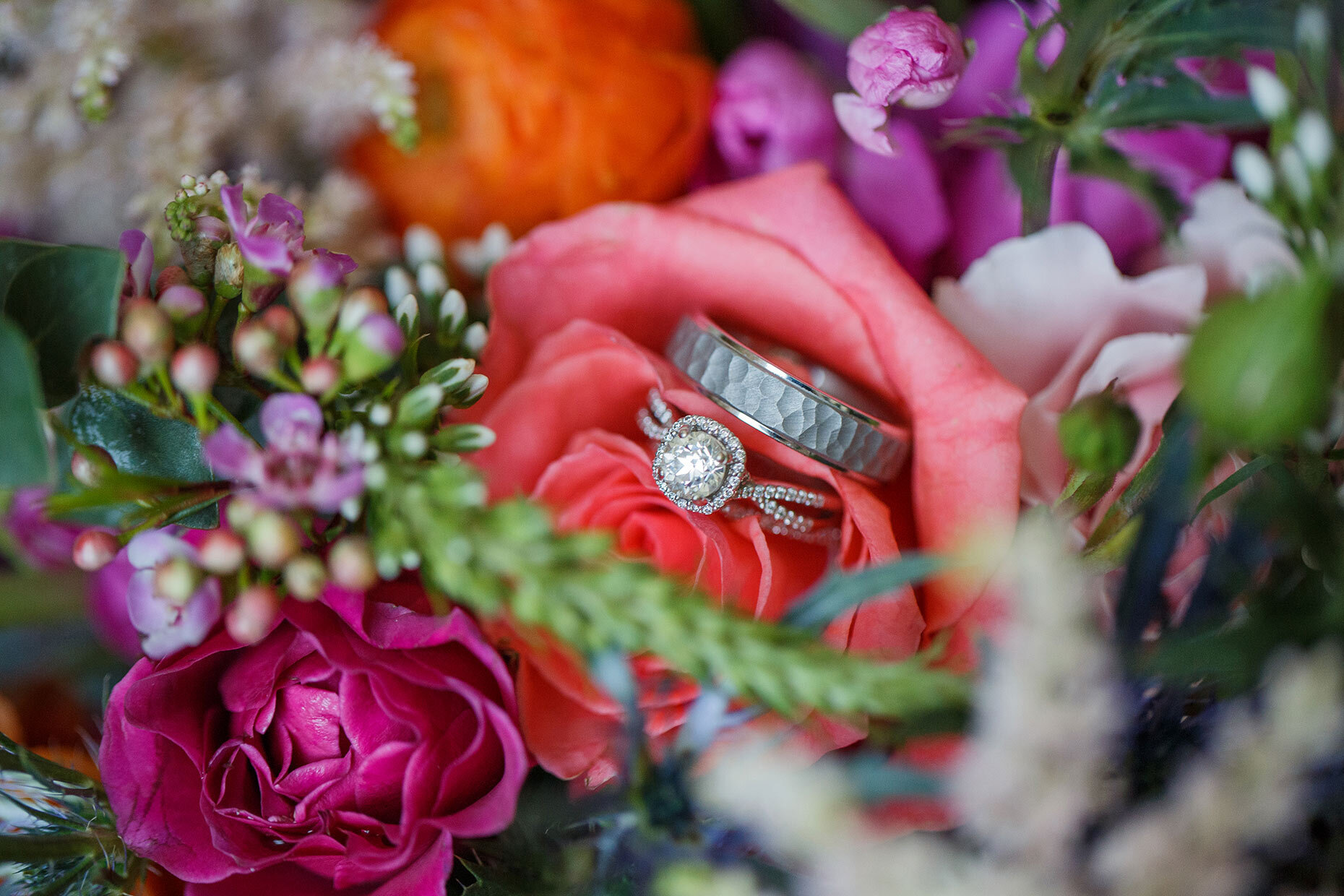 Ring Detail of Bouquet from Ever After Floral Design