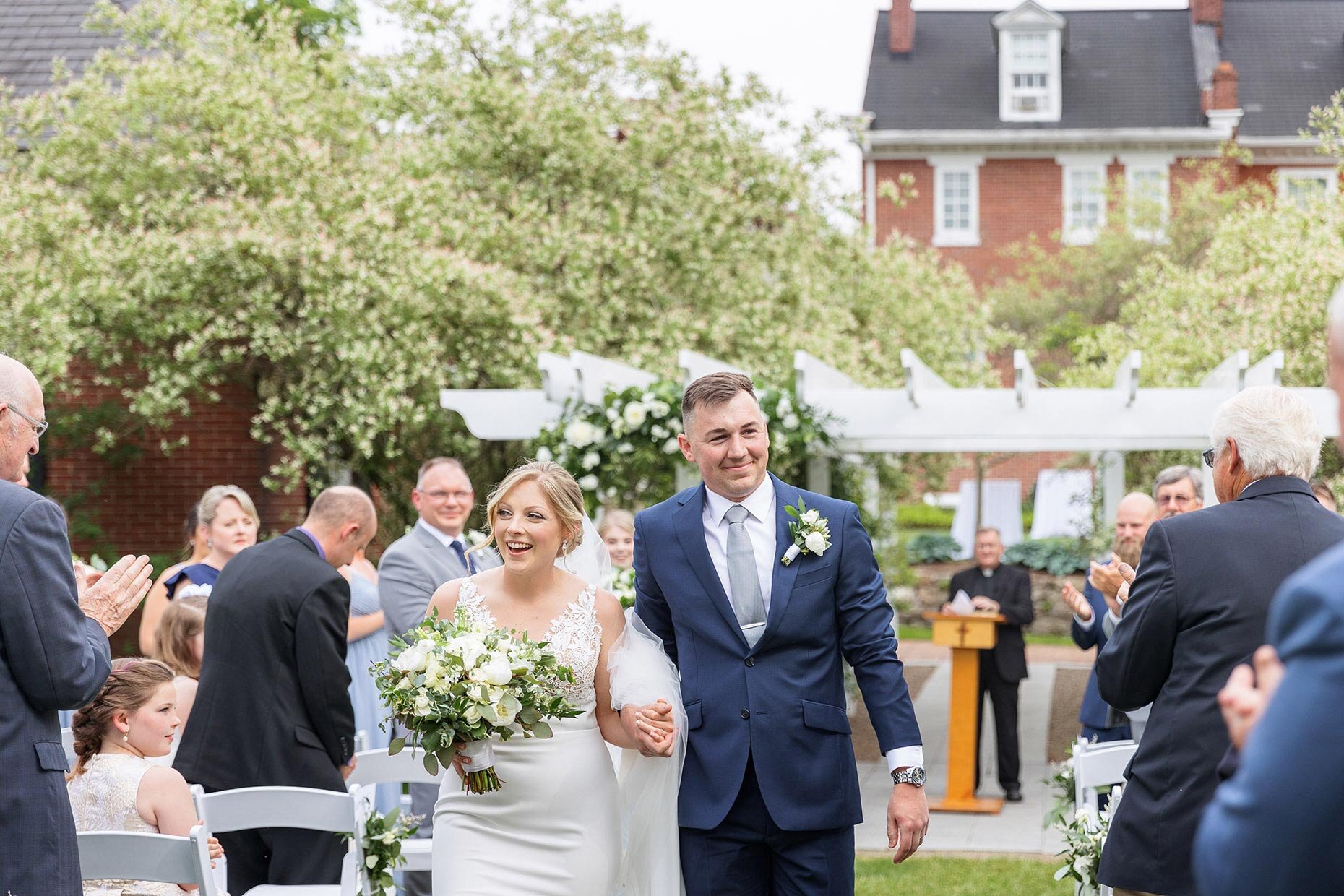 Recessional at Lily Manor Wedding Central Mifflin, PA 