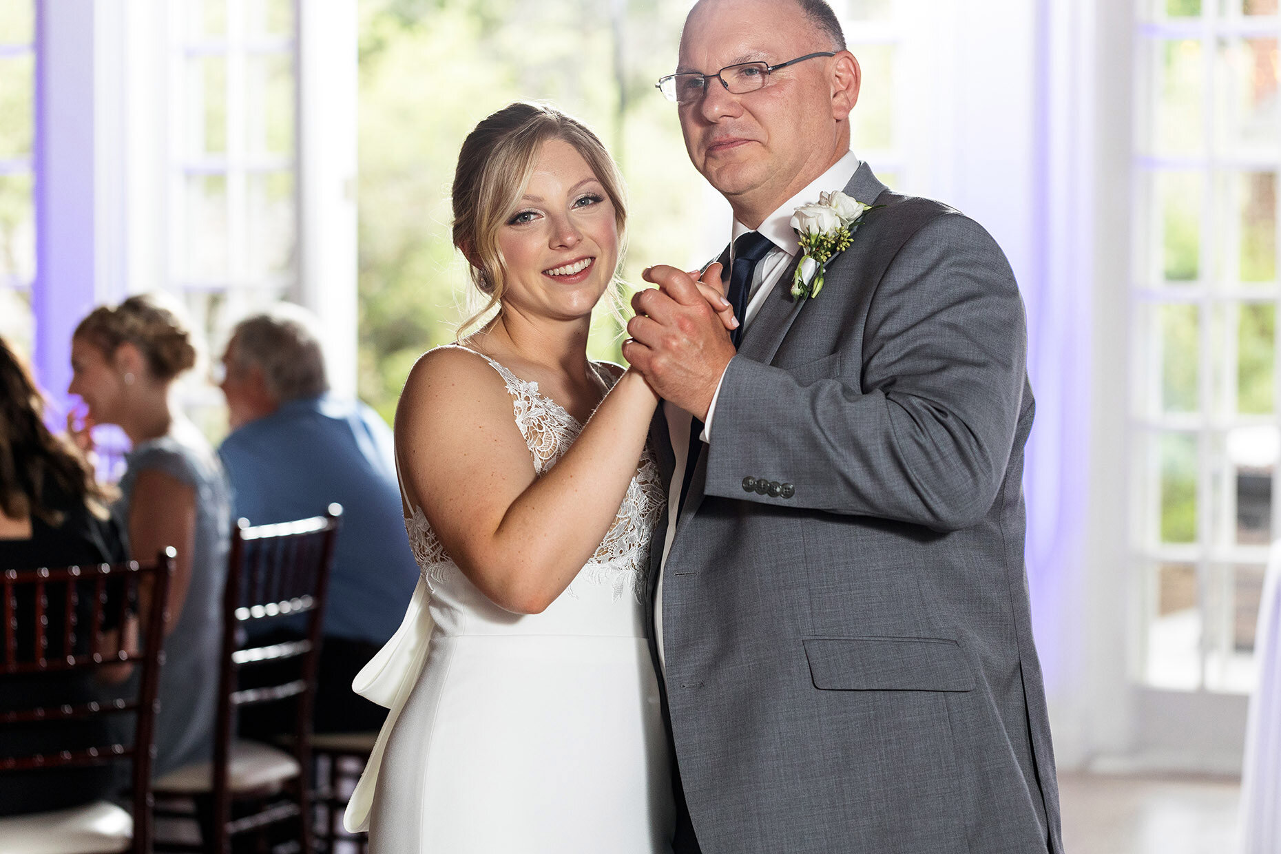 Father Daughter Dance at Lily Manor Wedding Central Mifflin, PA 
