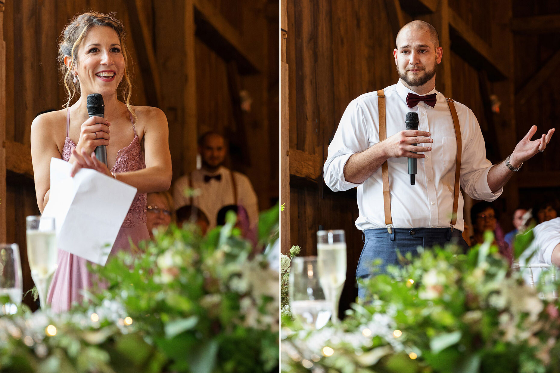 Maid of Honor and Best Man Speeches