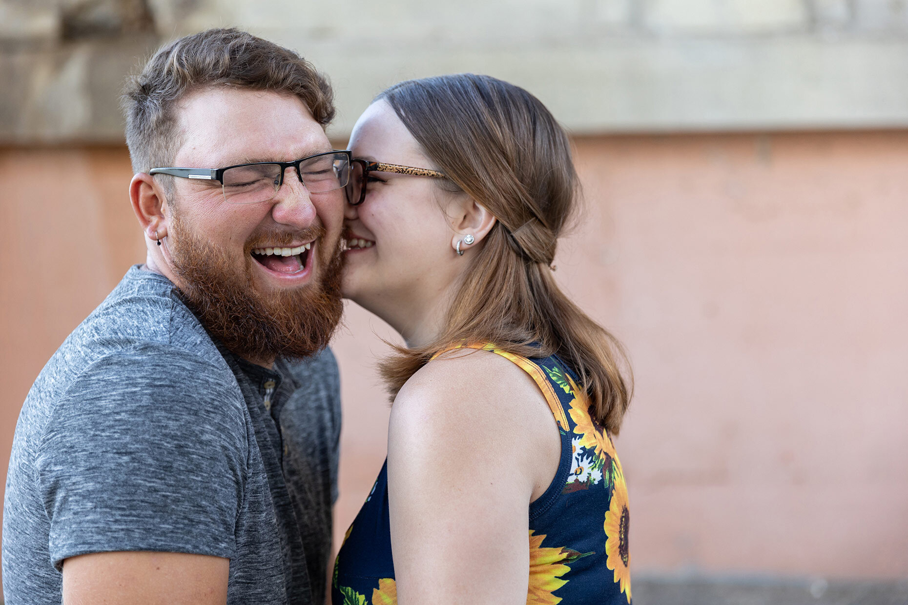 Laughing in Engagement Photos