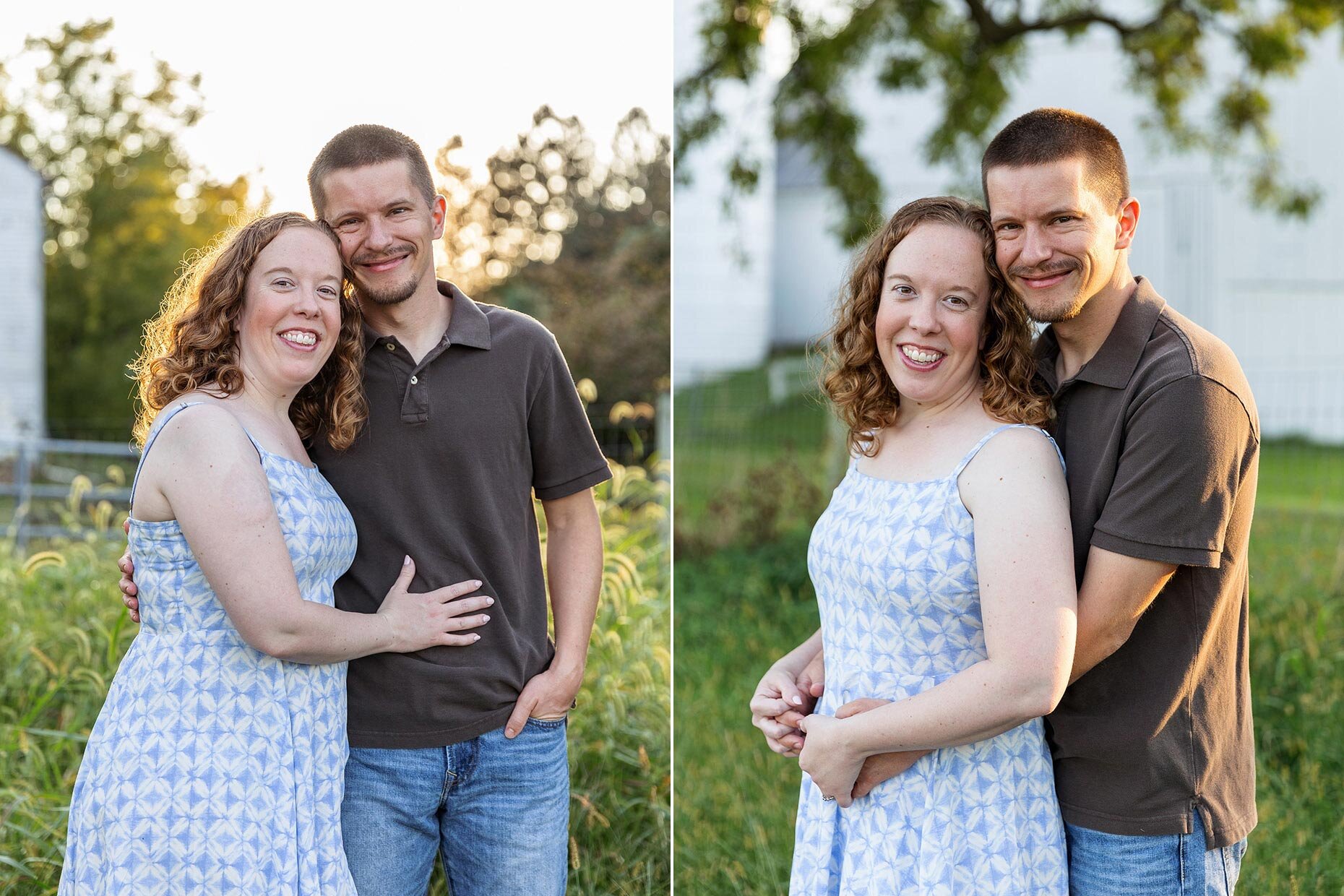 Engagement photos on farm 