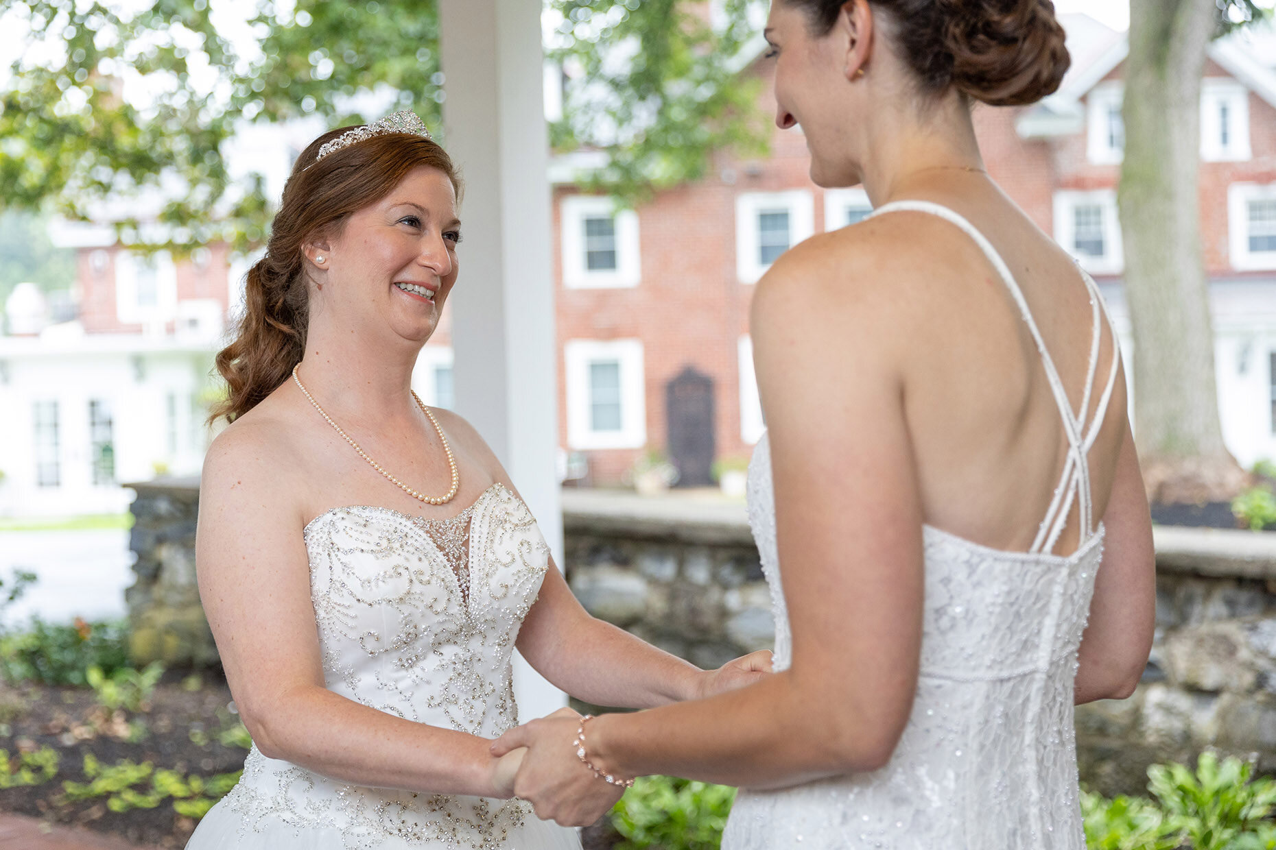 First Look between Sam &amp; Michelle at Cameron Estate Inn
