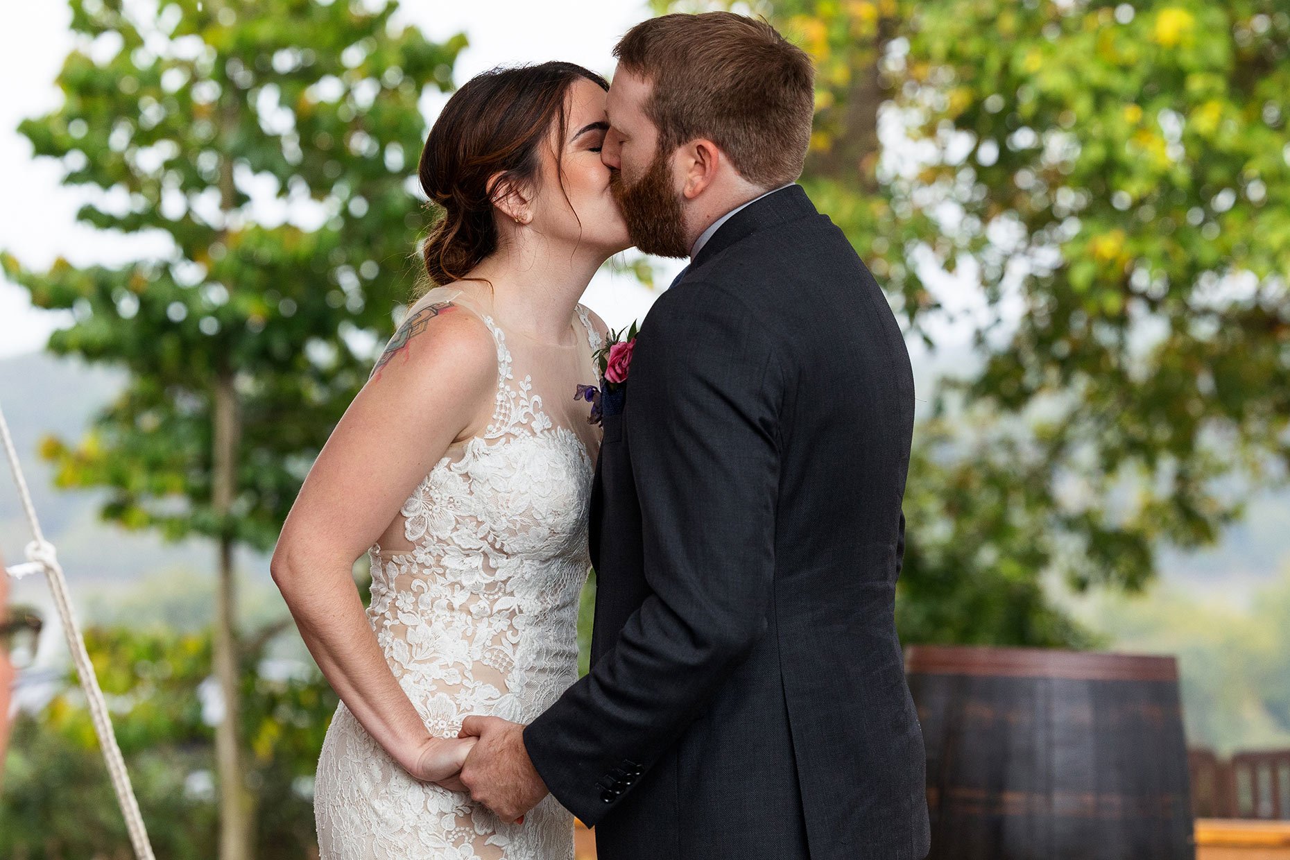 First Kiss as Husband and Wife